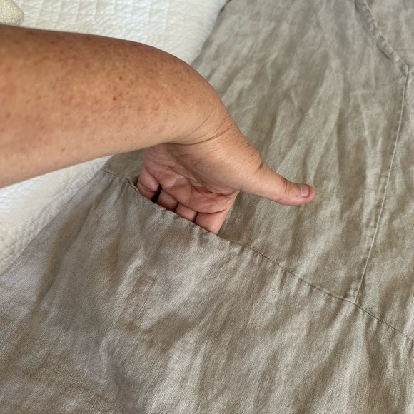 Elegant Tan Mini Dress - Picture 3 of 4